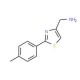 [2-(4-Methylphenyl)-1,3-thiazol-4-yl]methylamine (CAS 89152-86-3) - chemical structure image