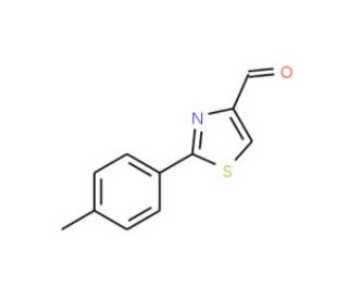 2-(4-methylphenyl)-1,3-thiazole-4-carbaldehyde - chemical structure image