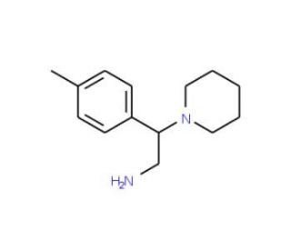 2-(4-Methylphenyl)-2-piperidin-1-ylethanamine - chemical structure image