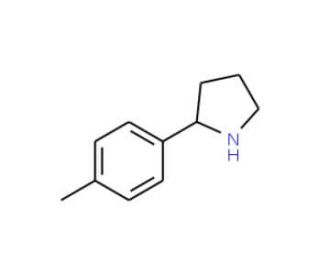 2-(4-Methylphenyl)pyrrolidine (CAS 62506-76-7) - chemical structure image