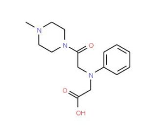 [[2-(4-Methylpiperazin-1-yl)-2-oxoethyl](phenyl)-amino]acetic acid - chemical structure image