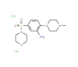 2-(4-methylpiperazin-1-yl)-5-(morpholin-4-ylsulfonyl)aniline dihydrochloride - chemical structure image