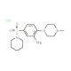 2-(4-methylpiperazin-1-yl)-5-(piperidin-1-ylsulfonyl)aniline hydrochloride - chemical structure image