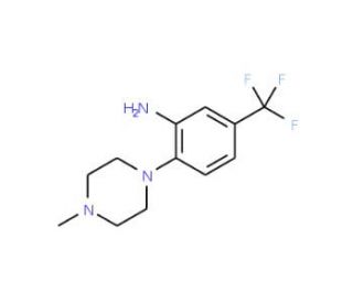 2-(4-Methylpiperazin-1-yl)-5-(trifluoromethyl)-aniline - chemical structure image