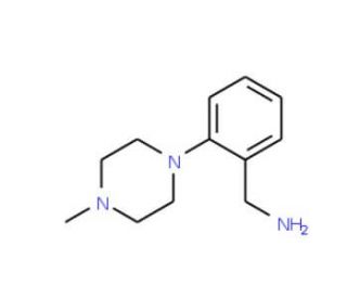 [2-(4-Methylpiperazin-1-yl)phenyl]methylamine, 1-(2-Aminomethyl)phenyl-4-methylpiperazine (CAS 655256-68-1) - chemical struct