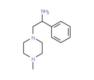 2-(4-Methylpiperazinyl)-1-phenylethylamine (CAS 775349-54-7) - chemical structure image