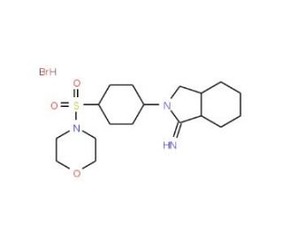 2-[4-(morpholin-4-ylsulfonyl)phenyl]isoindolin-1-imine hydrobromide - chemical structure image
