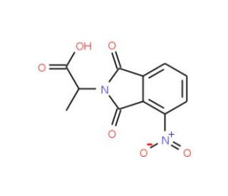 2-(4-nitro-1,3-dioxo-1,3-dihydro-2H-isoindol-2-yl)propanoic acid - chemical structure image