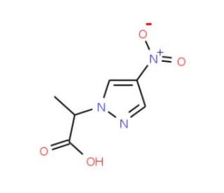 2-(4-Nitro-pyrazol-1-yl)-propionic acid - chemical structure image