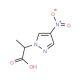 2-(4-Nitro-pyrazol-1-yl)-propionic acid - chemical structure image
