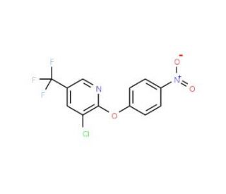 2-(4-Nitrophenoxy)-3-chloro-5-(trifluoromethyl)pyridine (CAS 91618-22-3) - chemical structure image
