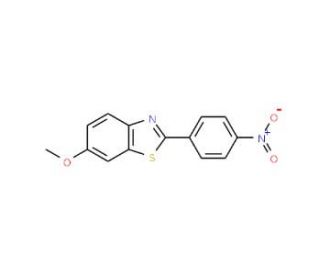 2-(4-Nitrophenyl)-6-methoxybenzothiazole (CAS 43036-14-2) - chemical structure image