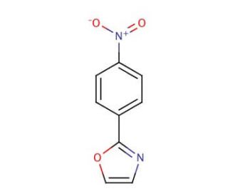 2-(4-Nitrophenyl)oxazole (CAS 62882-08-0) - chemical structure image