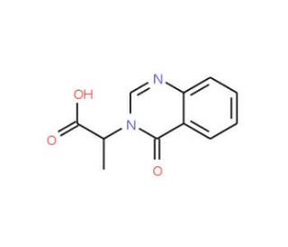 2-(4-oxoquinazolin-3(4H)-yl)propanoic acid (CAS 435345-19-0) - chemical structure image