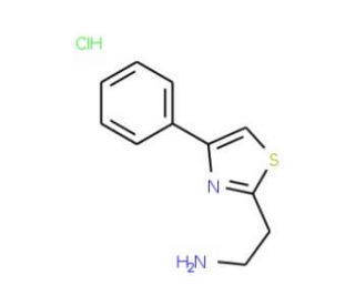 2-(4-Phenyl-thiazol-2-yl)-ethylamine hydrochloride (CAS 124534-88-9) - chemical structure image