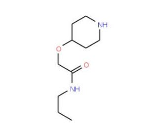2-(4-Piperidinyloxy)-N-propylacetamide - chemical structure image
