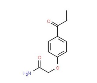 2-(4-Propionylphenoxy)acetamide - chemical structure image