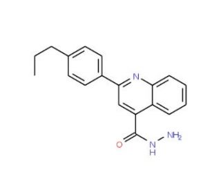 2-(4-Propylphenyl)quinoline-4-carbohydrazide - chemical structure image