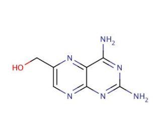 2,4-Pteridinediamine-6-methanol (CAS 945-24-4) - chemical structure image