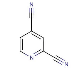 2,4-Pyridinedicarbonitrile (CAS 29181-50-8) - chemical structure image