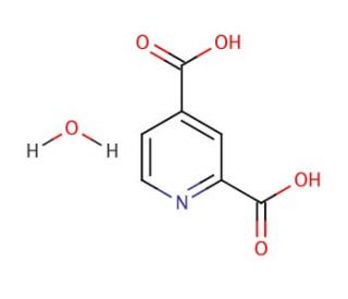 2,4-Pyridinedicarboxylic acid monohydrate (CAS 207671-42-9) - chemical structure image