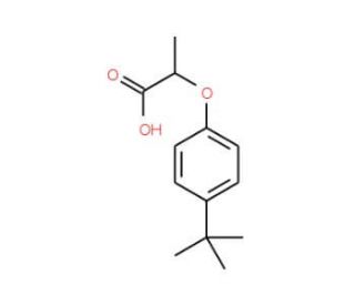 2-(4-tert-butylphenoxy)propanoic acid (CAS 6941-12-4) - chemical structure image