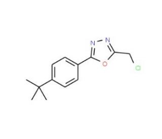 2-(4-tert-butylphenyl)-5-(chloromethyl)-1,3,4-oxadiazole - chemical structure image
