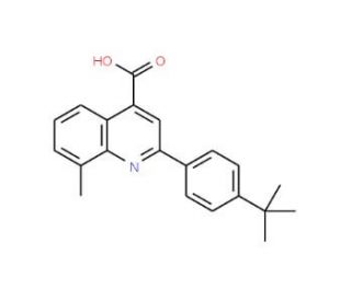 2-(4-tert-Butylphenyl)-8-methylquinoline-4-carboxylic acid - chemical structure image