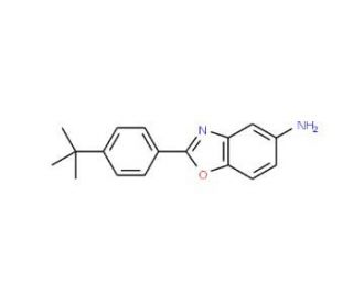 2-(4-tert-Butylphenyl)benzooxazol-5-ylamine (CAS 293738-21-3) - chemical structure image