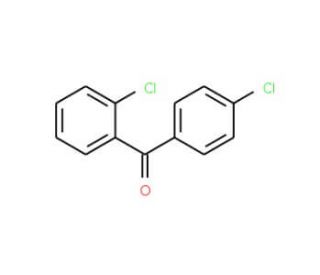 2,4&prime;-Dichlorobenzophenone (CAS 85-29-0) - chemical structure image