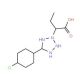 2-[5-(4-chlorophenyl)-2H-tetrazol-2-yl]butanoic acid - chemical structure image
