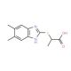 2-(5,6-Dimethyl-1H-benzoimidazol-2-ylsulfanyl)-propionic acid - chemical structure image
