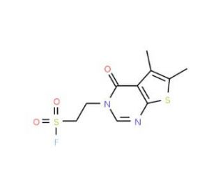 2-(5,6-dimethyl-4-oxothieno[2,3-d]pyrimidin-3(4H)-yl)ethanesulfonyl fluoride - chemical structure image
