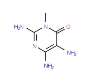 2,5,6-triamino-3-methylpyrimidin-4(3H)-one (CAS 45864-29-7) - chemical structure image