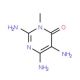 2,5,6-triamino-3-methylpyrimidin-4(3H)-one (CAS 45864-29-7) - chemical structure image