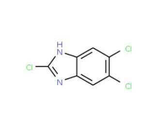 2,5,6-trichloro-1H-benzo[d]imidazole (CAS 16865-11-5) - chemical structure image