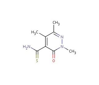 2,5,6-trimethyl-3-oxo-2,3-dihydropyridazine-4-carbothioamide - chemical structure image