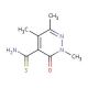 2,5,6-trimethyl-3-oxo-2,3-dihydropyridazine-4-carbothioamide - chemical structure image
