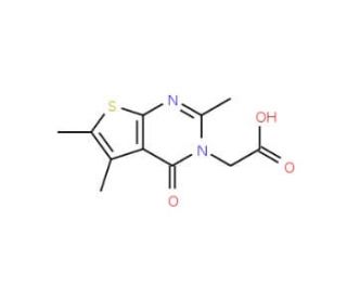 (2,5,6-Trimethyl-4-oxo-4H-thieno[2,3-d]pyrimidin-3-yl)-acetic acid - chemical structure image