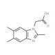 (2,5,6-Trimethyl-benzoimidazol-1-yl)-acetic acid - chemical structure image
