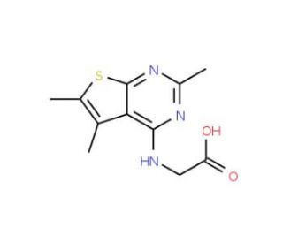 [(2,5,6-trimethylthieno[2,3-d]pyrimidin-4-yl)amino]acetic acid - chemical structure image