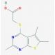 [(2,5,6-trimethylthieno[2,3-d]pyrimidin-4-yl)thio]acetic acid (CAS 626205-90-1) - chemical structure image