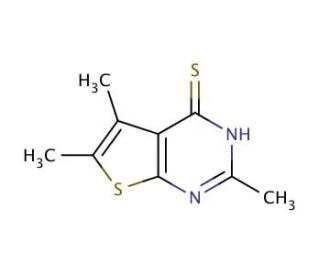 2,5,6-trimethylthieno[2,3-d]pyrimidine-4-thiol - chemical structure image