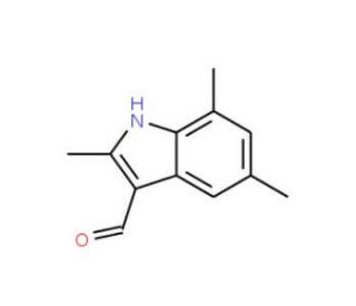 2,5,7-Trimethyl-1H-indole-3-carbaldehyde - chemical structure image