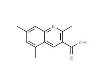 2,5,7-Trimethylquinoline-3-carboxylic acid (CAS 948290-95-7) - chemical structure image