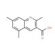 2,5,7-Trimethylquinoline-3-carboxylic acid (CAS 948290-95-7) - chemical structure image