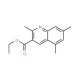 2,5,7-Trimethylquinoline-3-carboxylic acid ethyl ester (CAS 948291-02-9) - chemical structure image