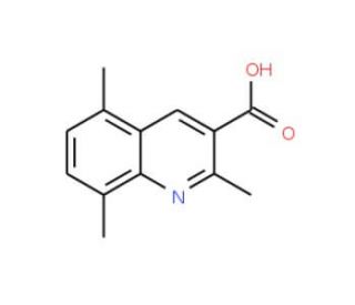 2,5,8-Trimethylquinoline-3-carboxylic acid (CAS 948291-16-5) - chemical structure image
