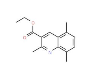 2,5,8-Trimethylquinoline-3-carboxylic acid ethyl ester (CAS 110139-48-5) - chemical structure image