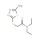 2-(5-Amino-[1,3,4]thiadiazol-2-ylsulfanyl)-N,N-diethyl-acetamide - chemical structure image